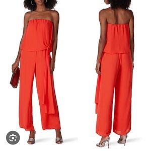 Elegant Red/orange Women's Jumpsuit